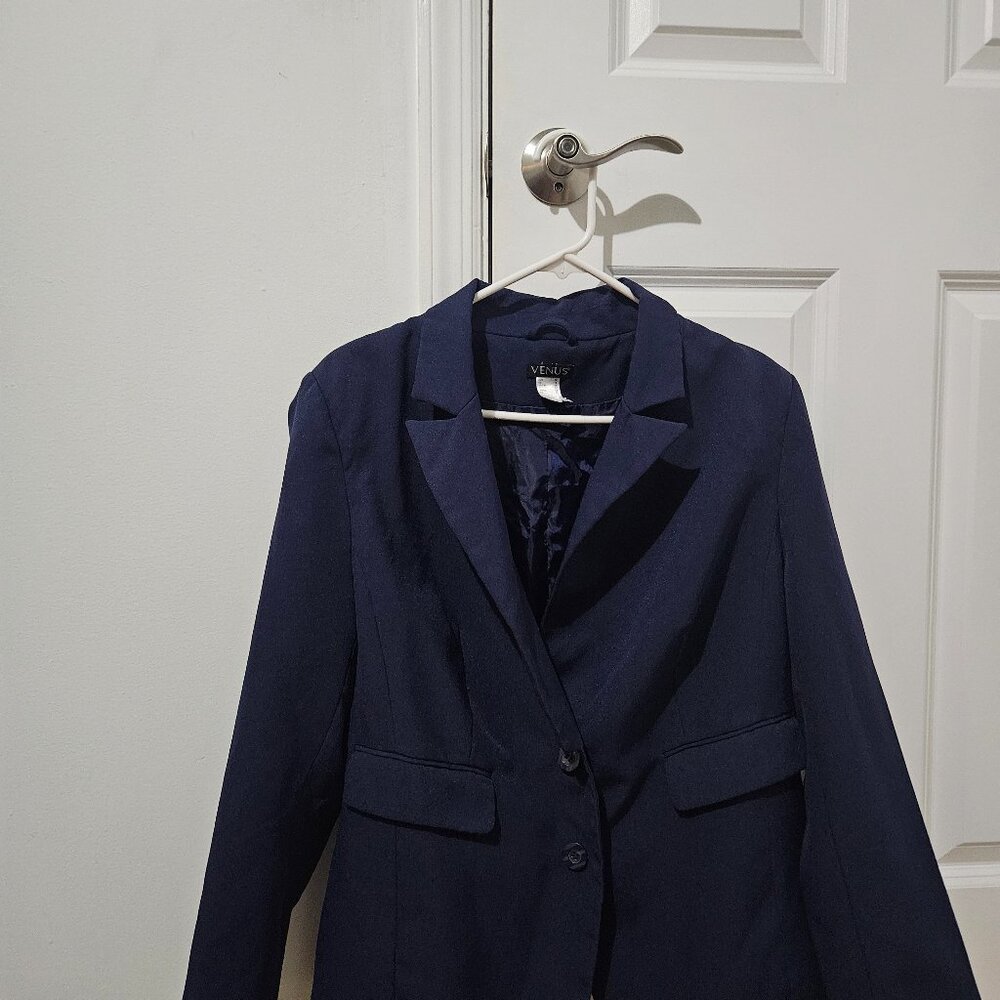 Venus Navy Blue Large Womens Blazer